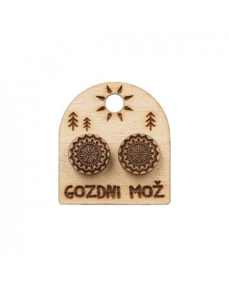 gozdni mož uhančki mandala