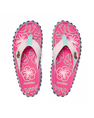 Gumbies japanke Islander Flip-Flops Blush Hibiscus 