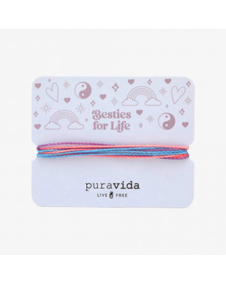 Besties for Life Bracelet Card Pura Vida zapestnica
