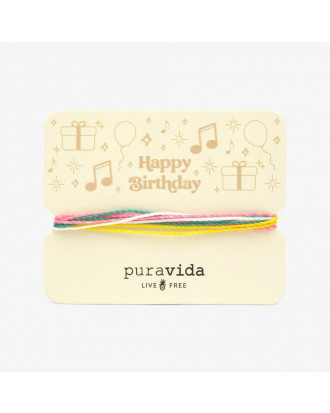 Zapestnica Pura Vida Happy Birthday Card Bracelet