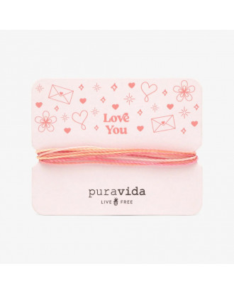 Love You Bracelet Card Pura Vida zapestnica 