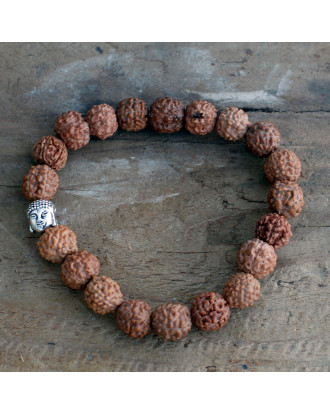 Mala zapestnica Rudraksha Buddha, jogijski nakit