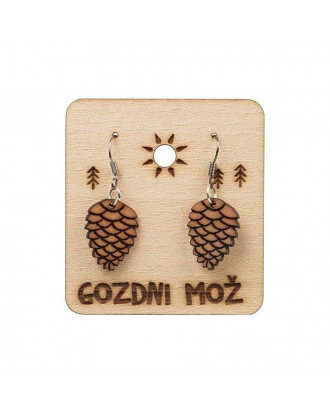 Viseči uhani iz lesa Storž