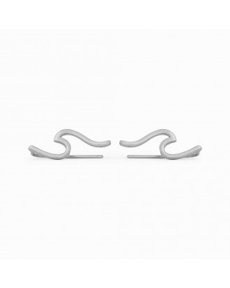 Srebrni uhani Wave Silver Pura Vida 