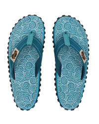 Gumbies japanke Islander Flip-Flops Turquise Swirls