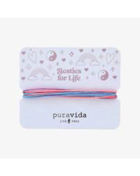 Besties for Life Bracelet Card Pura Vida zapestnica