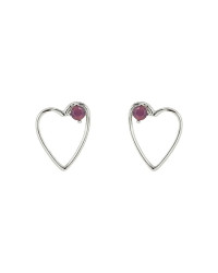 Pura Vida uhančki Sweetheart Stone
