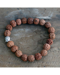 Mala zapestnica Rudraksha Buddha, jogijski nakit