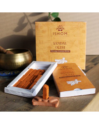 Kadilo, kvadri Sandalwood, sandalovina 15 kosov + podstavek