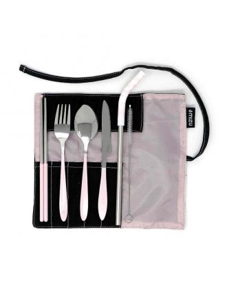 Jedilni pribor Urban Cutlery set-svetlo roza