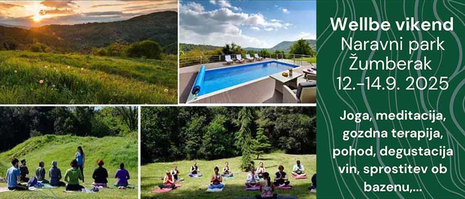 Wellbe vikend - Naravni park Žumberak 12.-14.9. 2025