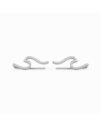 Srebrni uhani Wave Silver Pura Vida 