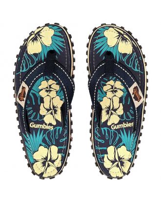 Gumbies japanke Flip-Flops Blue Hibiscus UK 6.0 / EU 39