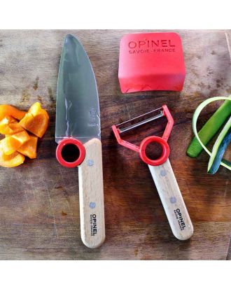 Le Petit Chef Opinel set: nož, lupilec in ščitnik za prste
