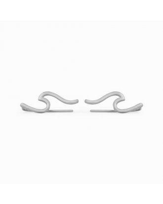 Srebrni uhani Wave Silver Pura Vida 