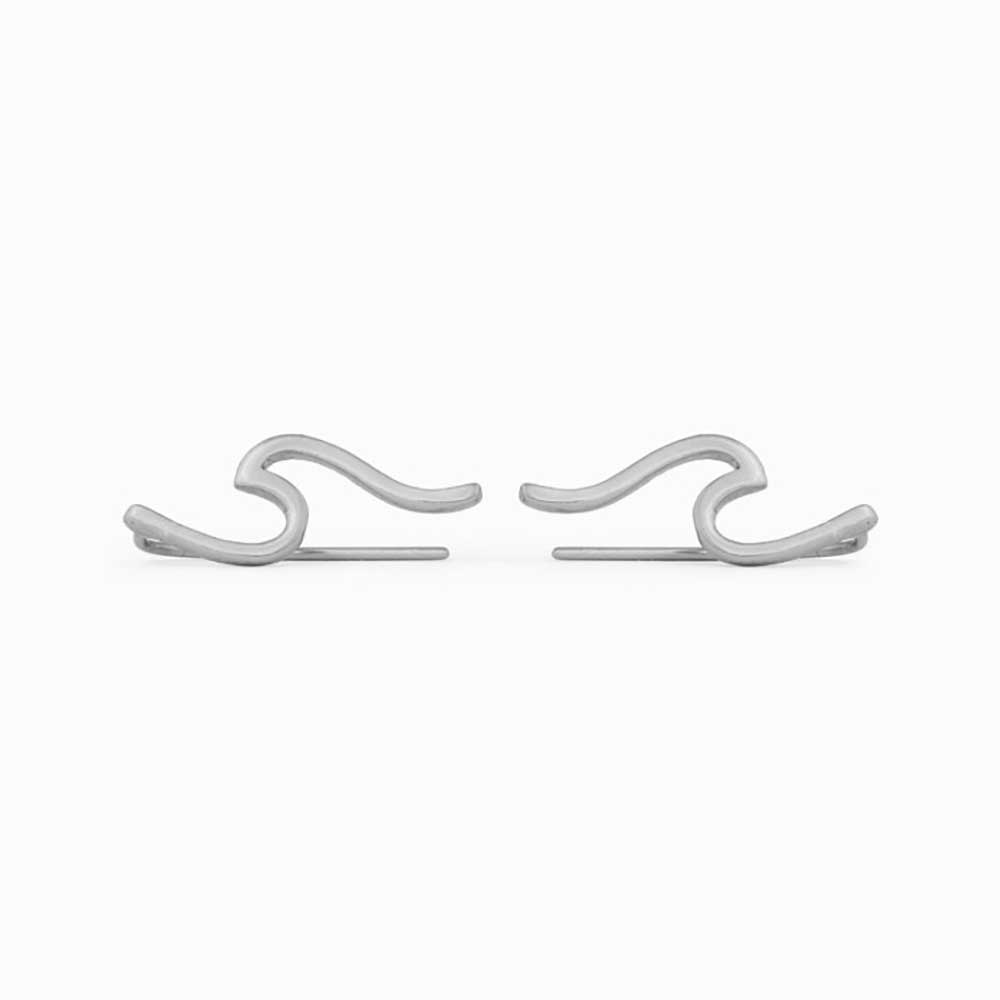 Srebrni uhani Wave Silver Pura Vida 